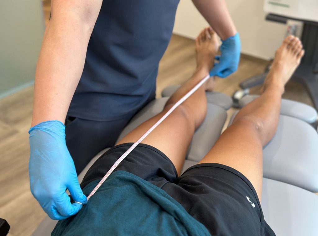 Leg Length Discrepancy assessment. Straits Podiatry Singapore.